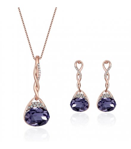 SET486 - Gemstone Drop Jewellery Set